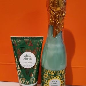 Hand Cream and bubble white citrus